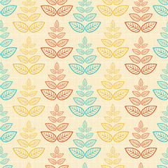 Texture with colorful leafs