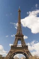Fototapeta na wymiar Eiffel Tower, Paris France. One of the world's famous landmark