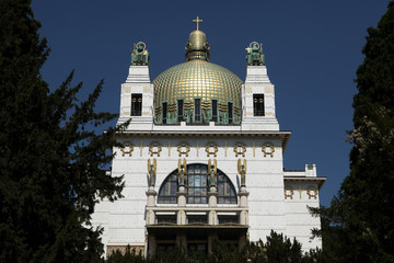 Obraz premium Kirche am Steinhof in Vienna, Austria.