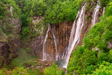 Fototapeta na wymiar Plitvice lakes national park