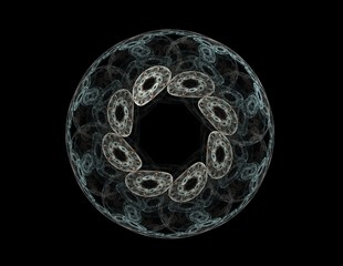 Obraz premium Sci fi futuristic user interface. Abstract illustration.