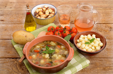 SOUP WITH POTATO DUMPLINGS
