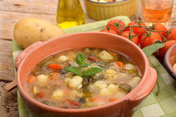 SOUP WITH POTATO DUMPLINGS