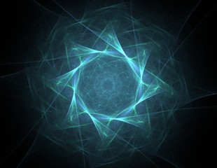 Naklejka premium fractal radial pattern on the subject of science