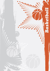 Obraz premium Abstract basketball banner