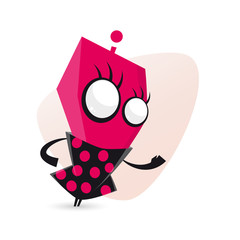 alien lustig pink mädchen