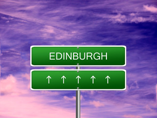 Edinburgh City Scotland Sign