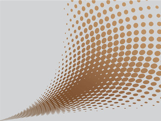 Abstract brown wave