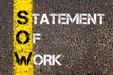Business Acronym SOW as Statement of Work