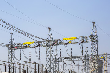 Electrical substation yard