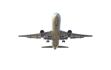 Airplane on white background 