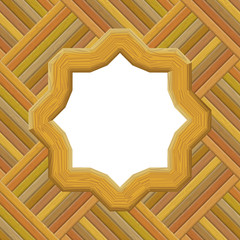 Wooden Framework on a Wall