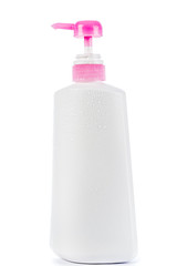 Shampoo bottle isolated on white background