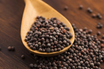 Brown mustard seeds
