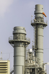 Power plant with sky