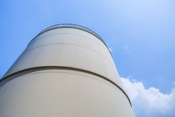 Fototapeta premium Tank storage with blue sky