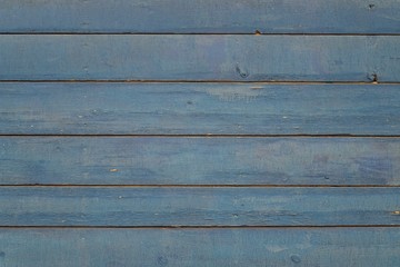 Painted ragged blue wooden wall background