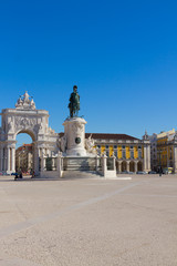 Fototapeta premium Commerce square in Lisbon, Portugal