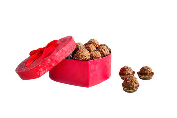 An open box of chocolates