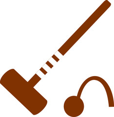 Croquet Mallet and Wicket