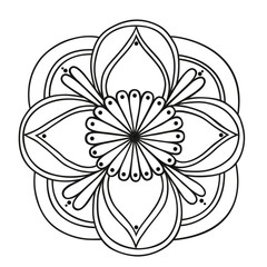 Round ornament. Ethnic mandala. Vector art