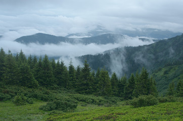 Fog in the mountains