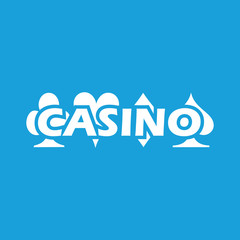 Casino white icon