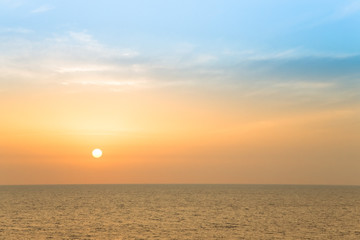 Sunset over the Mediterranean Sea