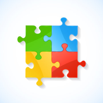 Four colorful puzzle