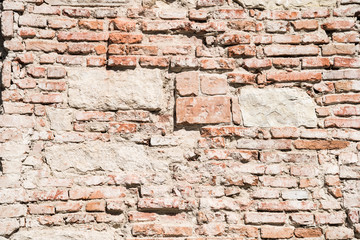 Stone Brick And Concrete Wall Background Texture