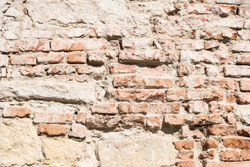 Stone Brick And Concrete Wall Background Texture