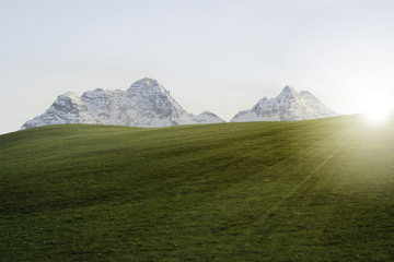 Berge Sonnenuntergang