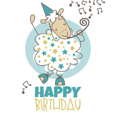 Happy birthday sheep