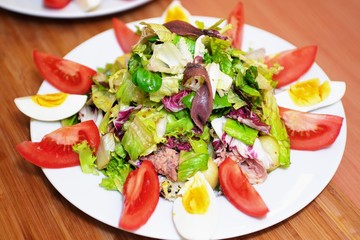 Salad with vegetables and greens
