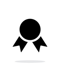 Medal simple icon on white background.