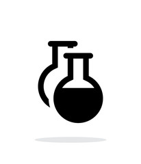 Florence flasks simple icon on white background.