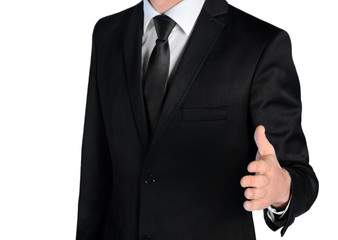 Business man hand shake