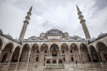 Fototapeta na wymiar Süleymaniye Moschee in Istanbul, Türkei