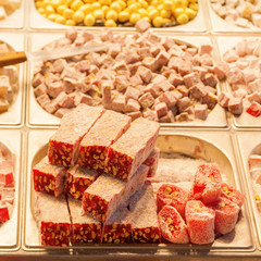 Lokum auf dem großen Basar in Istanbul