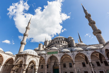 Fototapeta na wymiar Blaue Moschee in Istanbul, Türkei