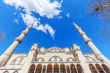 Fototapeta na wymiar Blaue Moschee in Istanbul, Türkei