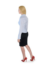Fototapeta premium Business woman walk back