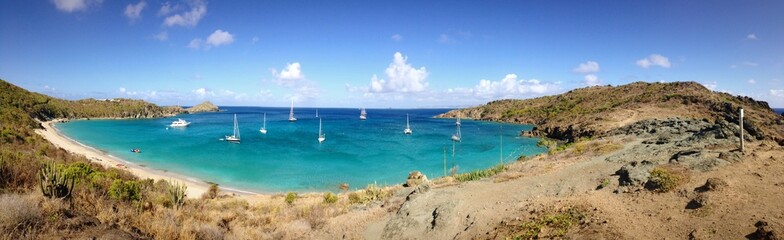 Fototapeta premium Spiaggia Colombier St Barth Saint-Barthélemy