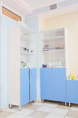 Cabinet in the medical room