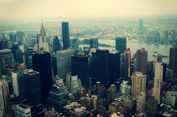 New York City Manhattan aerial view