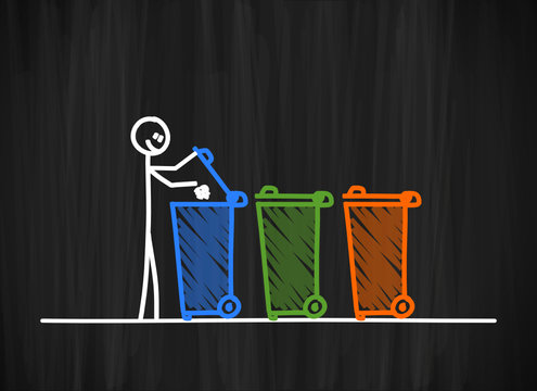 tafel mk muell in muelltonne werfen III