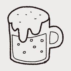 beer doodle drawing