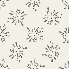 doodle firework seamless pattern background - 81839819