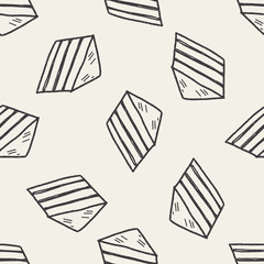 Doodle Sandwich seamless pattern background
