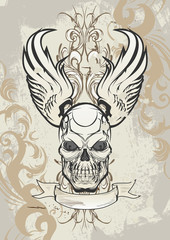 Winged Skull